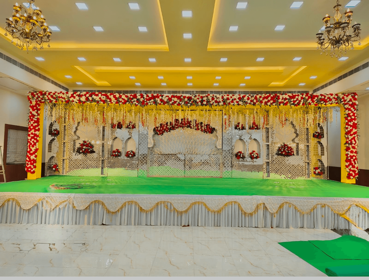 Main Hall at Raj Palace & Convention - Our spacious main hall is perfect for grand weddings, corporate events, and large gatherings.
